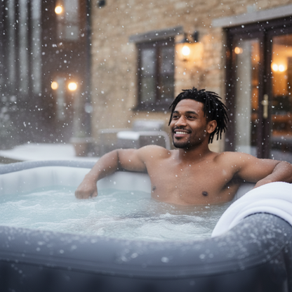 Pacific | 4/6-Person Inflatable Hot Tub | Integrated Heater | UKCA