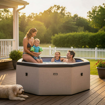Como | 6-Person Eco Foam Hot Tub | Built-In Integrated Heater | UKCA