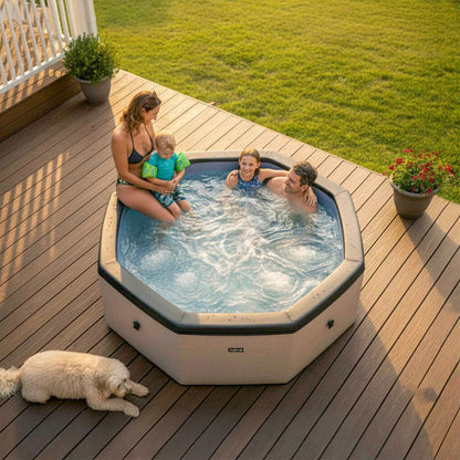 Como | 6-Person Eco Foam Hot Tub | Built-In Integrated Heater | UKCA