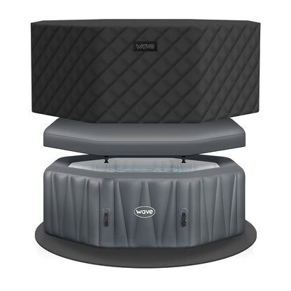 Aegean | 6-Person Inflatable Hot Tub | Integrated Heater | UKCA