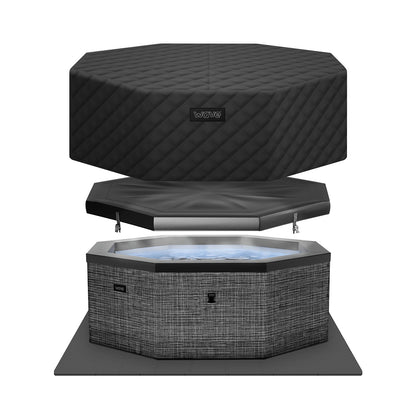 Como | 6-Person Eco Foam Hot Tub | Built-In Integrated Heater | UKCA