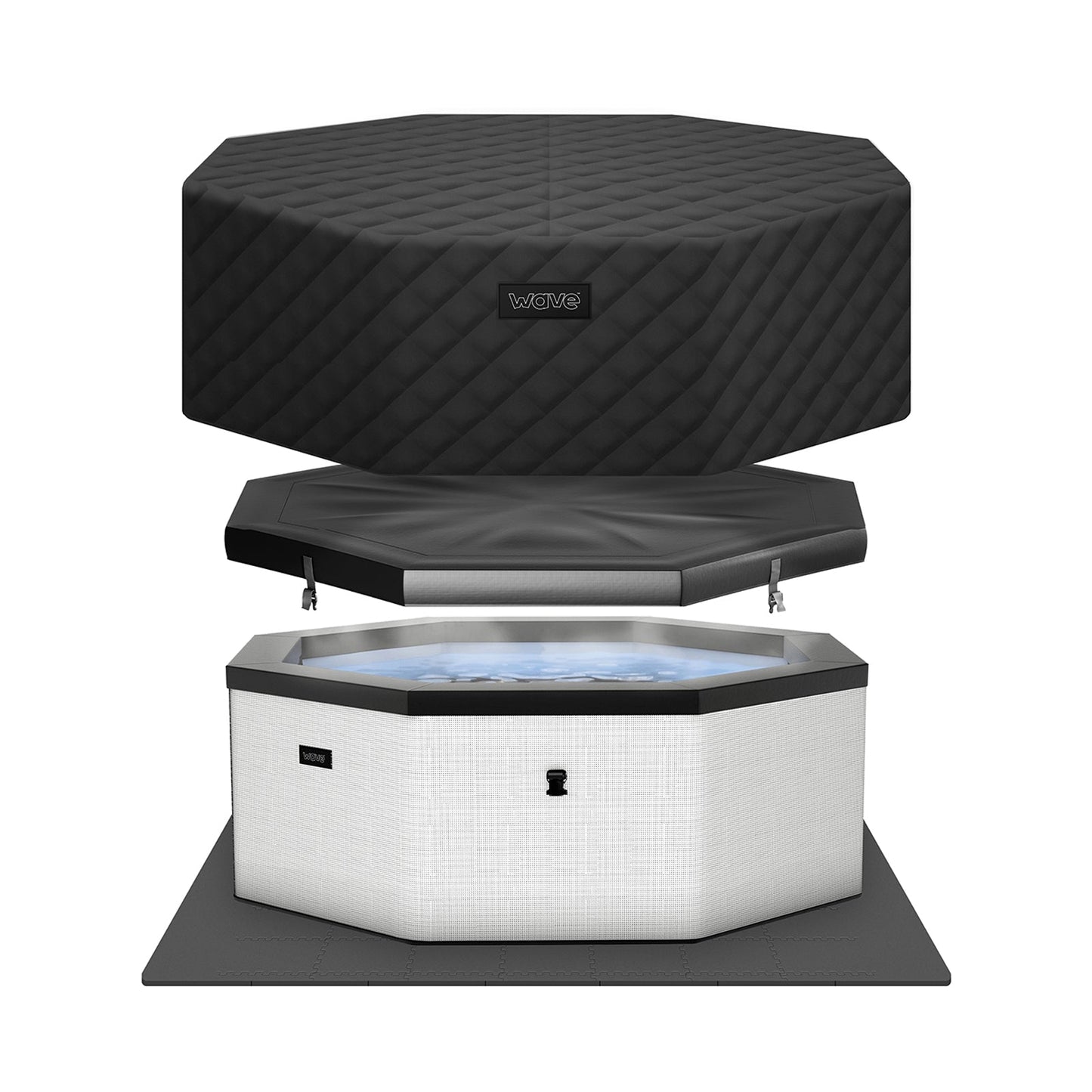 Como | 6-Person Eco Foam Hot Tub | Built-In Integrated Heater | UKCA