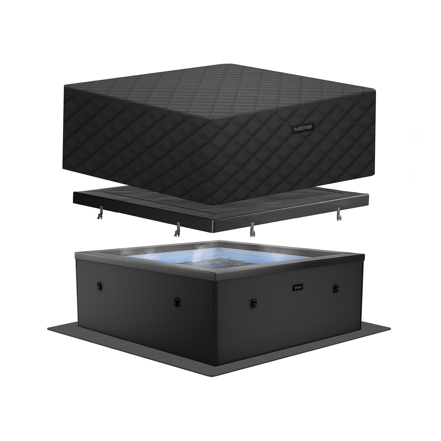 Garda | 4/6-Person Eco Foam Hot Tub | Built-In Integrated Heater | UKCA