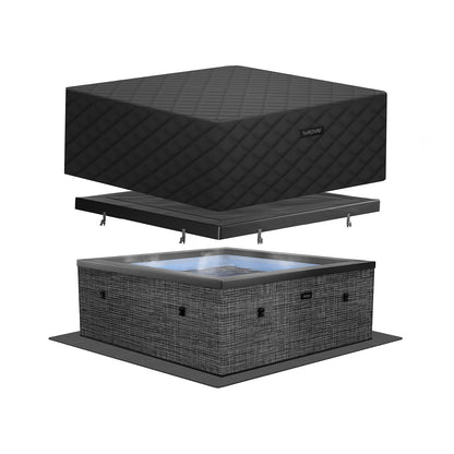 Garda | 4/6-Person Eco Foam Hot Tub | Built-In Integrated Heater | UKCA