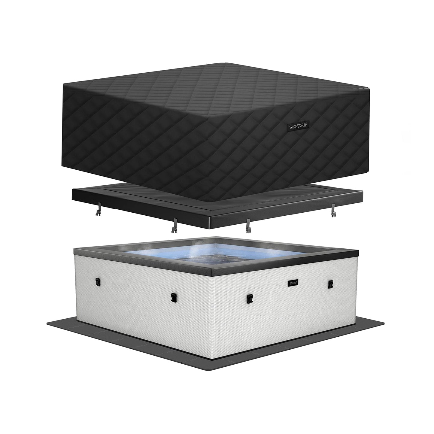 Garda | 4/6-Person Eco Foam Hot Tub | Built-In Integrated Heater | UKCA