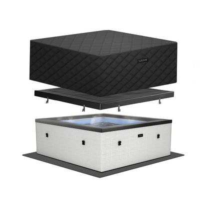 Garda | 4/6-Person Eco Foam Hot Tub | Built-In Integrated Heater | UKCA