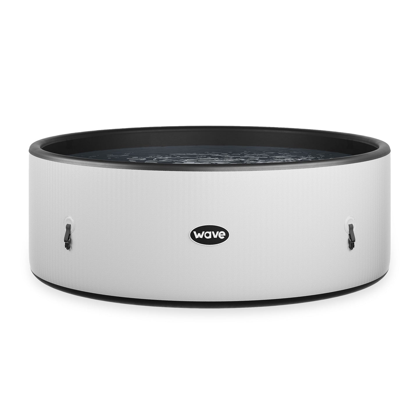 Ontario | 4/6 Person Round Drop Stitch Hot Tub | Herringbone | UKCA