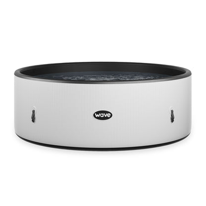 Ontario | 4/6 Person Round Drop Stitch Hot Tub | Herringbone | UKCA