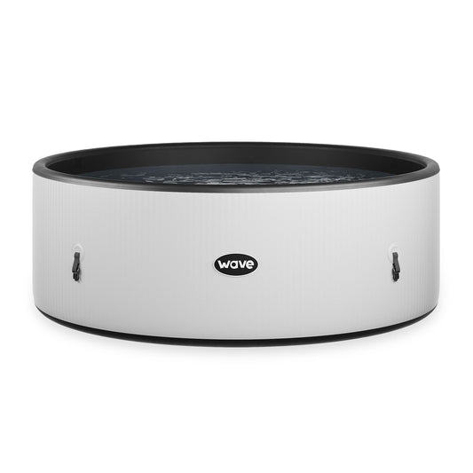 Ontario | 4/6 Person Round Drop Stitch Hot Tub | Herringbone | UKCA