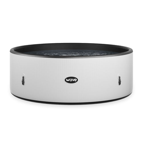 Ontario | 4/6 Person Round Drop Stitch Hot Tub | Herringbone | UKCA