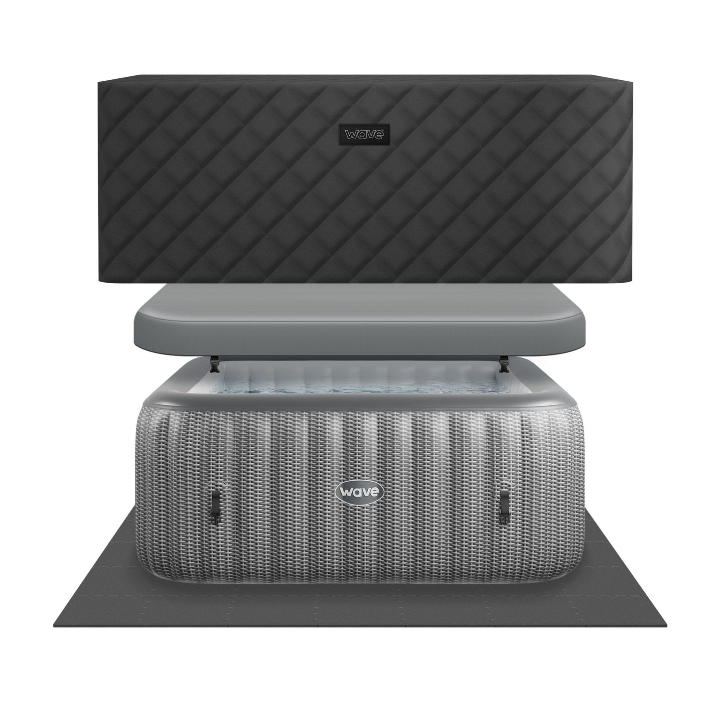 Pacific | 4/6-Person Inflatable Hot Tub | Integrated Heater | UKCA