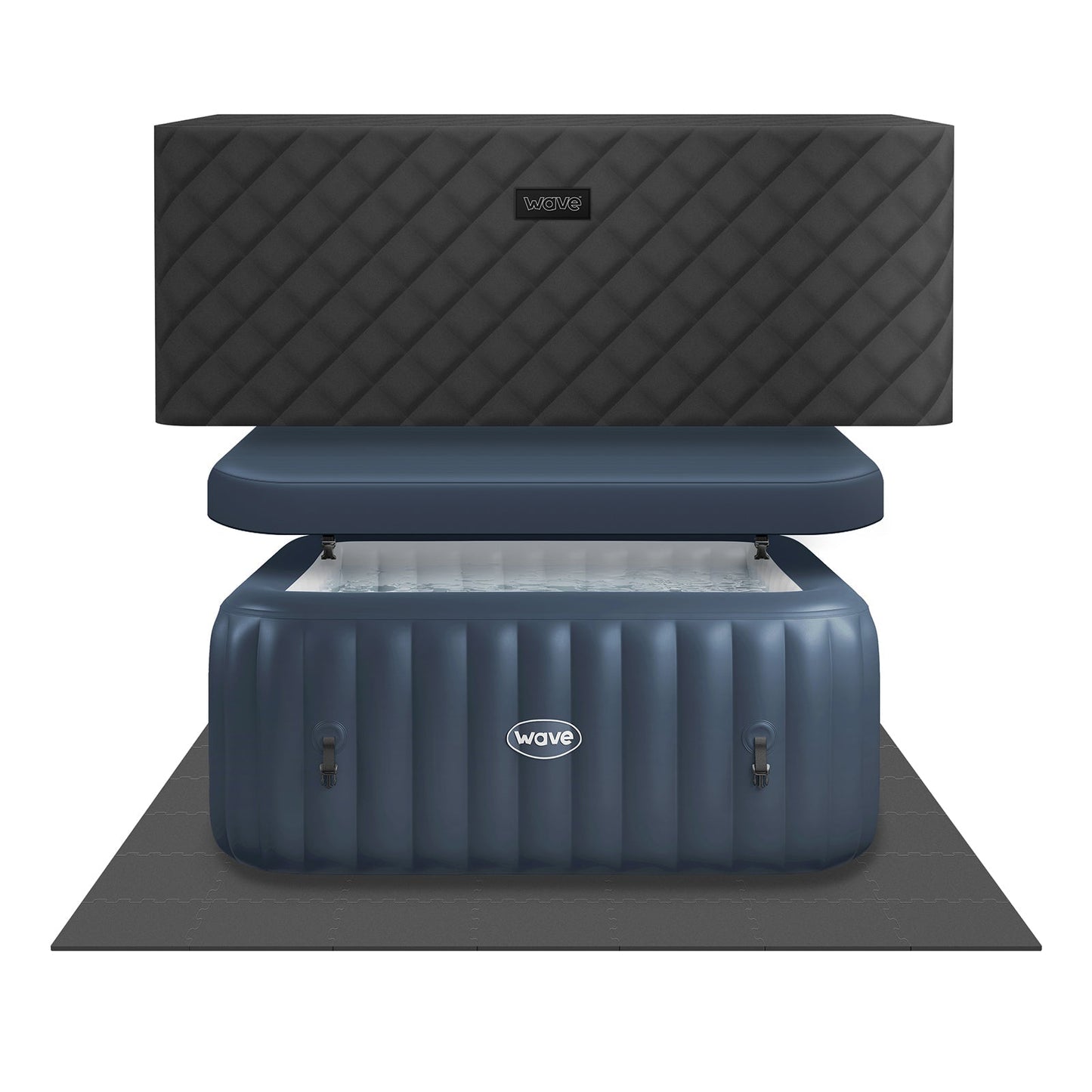 Pacific | 4/6-Person Inflatable Hot Tub | Integrated Heater | UKCA