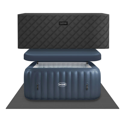 Pacific | 4/6-Person Inflatable Hot Tub | Integrated Heater | UKCA